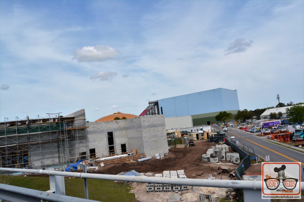 The Disney Nerds Podcast March 11, 2019 Epcot Flower and Garden Photo Report - Speaking of Test Track, Let's take a ride for Construction Update - Gardians building has been painted "go-away-blue" and the Space Restaurant is much bigger, and closer to Test track than I had expected.
