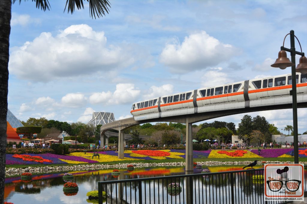 The Disney Nerds Podcast March 11, 2019 Epcot Flower and Garden Photo Report - Festival Blooms and a Monorail