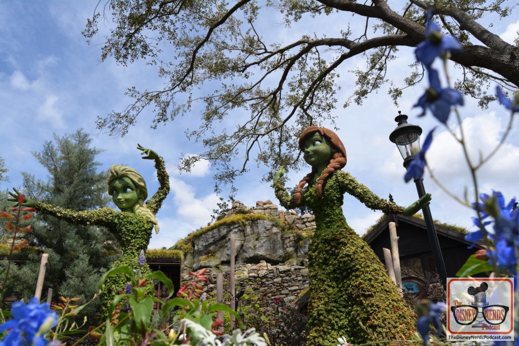 The Disney Nerds Podcast March 11, 2019 Epcot Flower and Garden Photo Report - Topiaries - Anna and Else