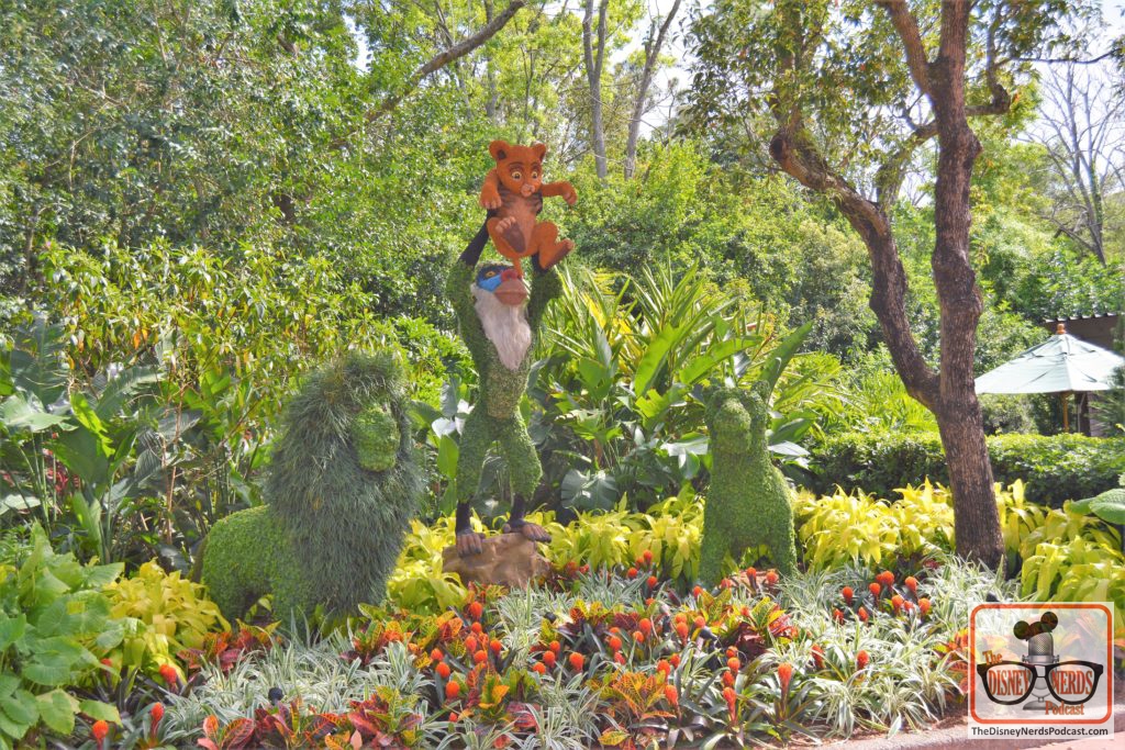 The Disney Nerds Podcast March 11, 2019 Epcot Flower and Garden Photo Report - Topiaries - Simba and Friends
