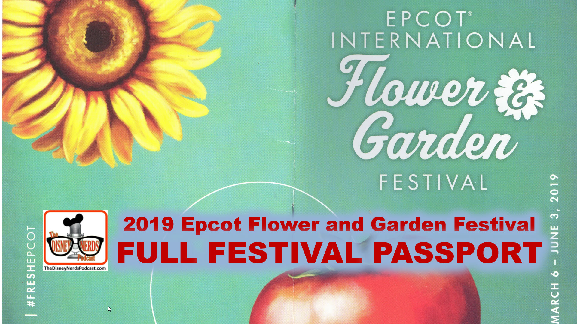 2019 epcot international flower and garden festival passport — the