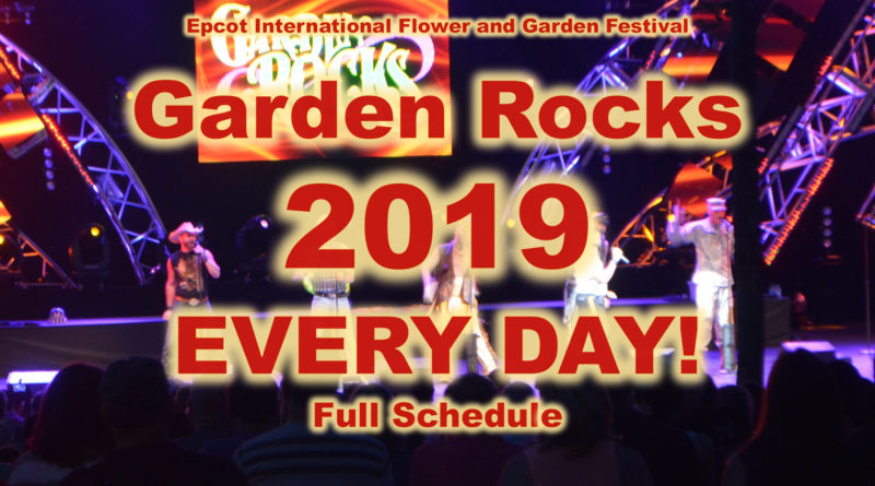 The Disney Nerds Podcast Epcot Flower and Garden Festival Garden Rocks Full Schedule
