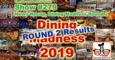 The Disney Nerds Podcast Show #279 - Dining Madness Round 2