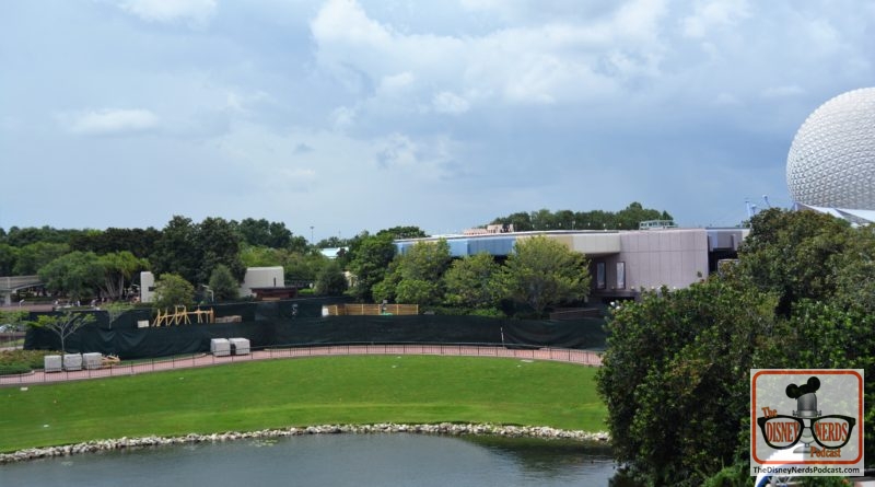 The Disney Nerds Podcast Construction Photo Report - Lots of Future World Construction walls