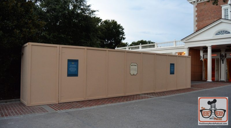 The Disney Nerds Podcast Construction Photo Report - Epcots American Adventure Restaurant is closed - to become a BBQ quick service.