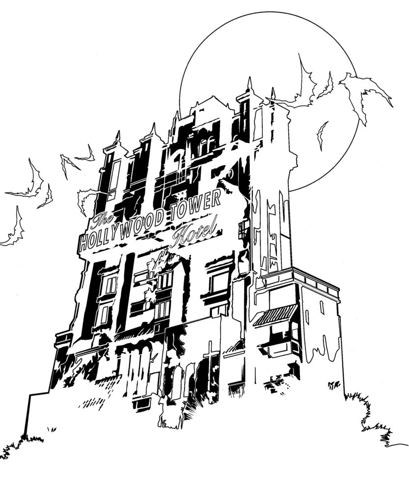Disney Coloring Pages - Tower of Terror