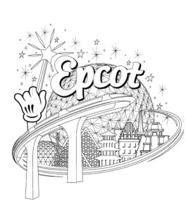 Disney Coloring Pages - Epcot