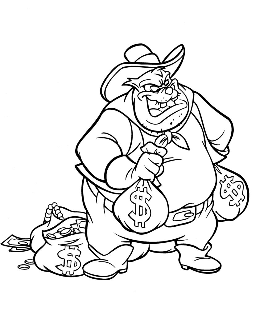 Disney Coloring Pages - Western Pete