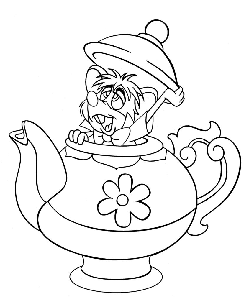 Disney Coloring Pages - Tea Cup