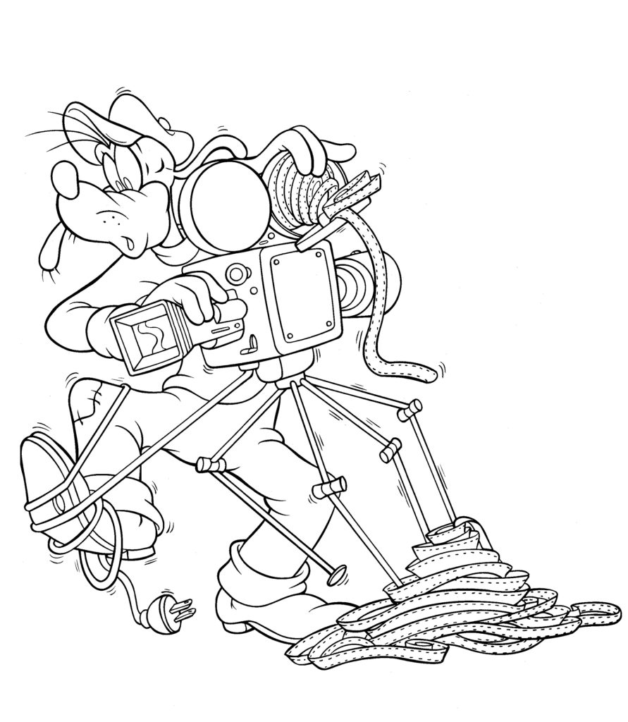 Disney Coloring Pages - Goofy Hollywood Studios