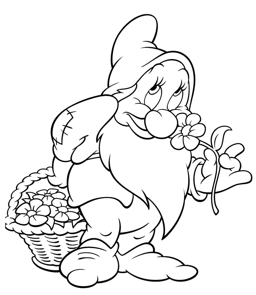 Disney Coloring Pages - Bashful