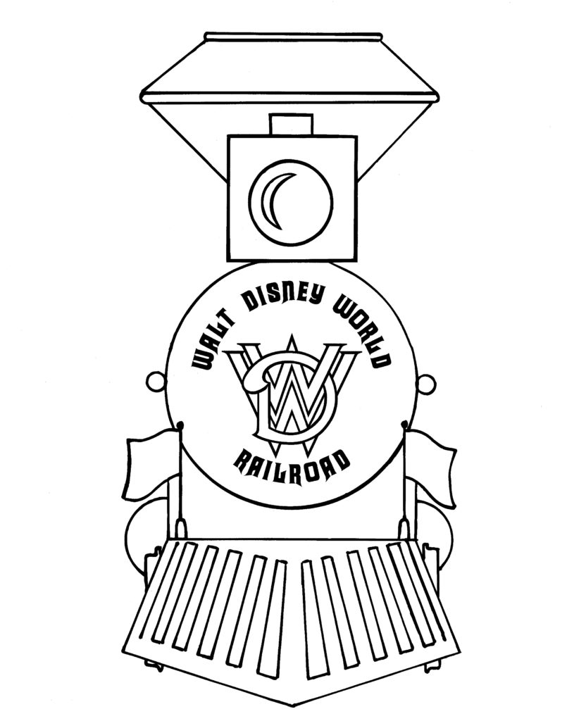 Disney Coloring Pages - WDW Railraod