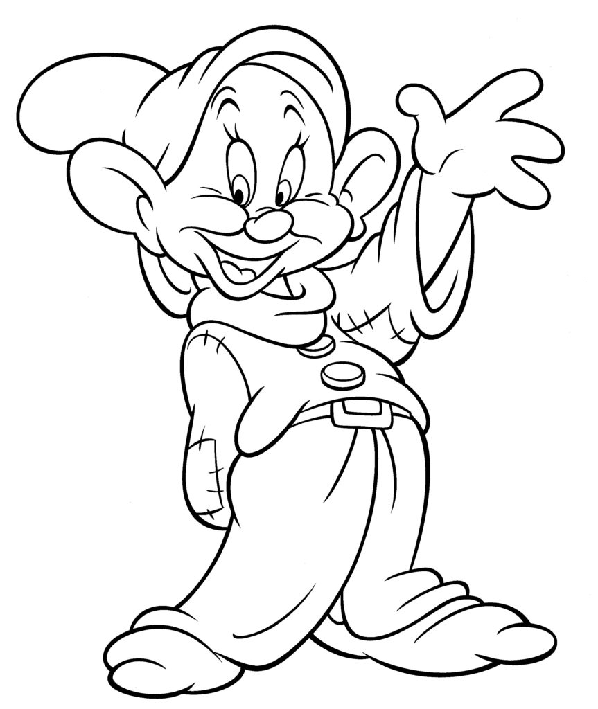 Disney Coloring Pages - Dopey