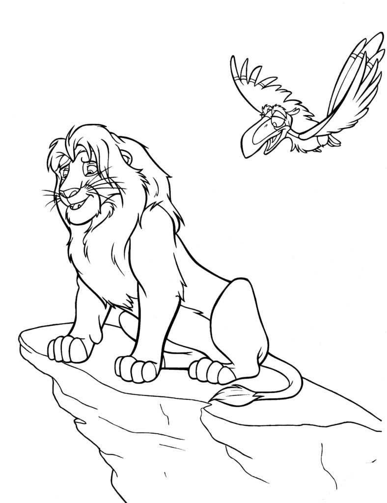 Disney Coloring Pages - Simba