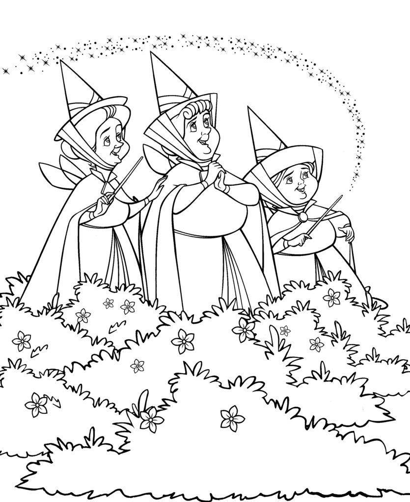 Disney Coloring Pages - Fairy Godmothers
