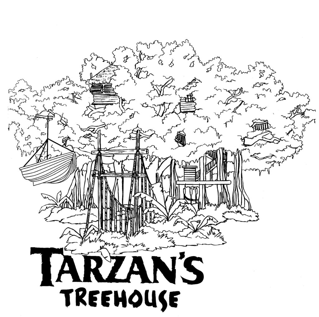 Disney Coloring Pages - Tarzan's Treehouse