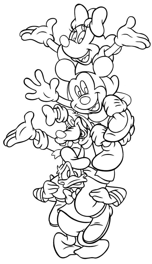 Disney Coloring Pages - Mickey and Friends