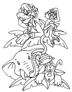 Disney Coloring Pages – Goofy Jungle Cruise – The Disney Nerds Podcast