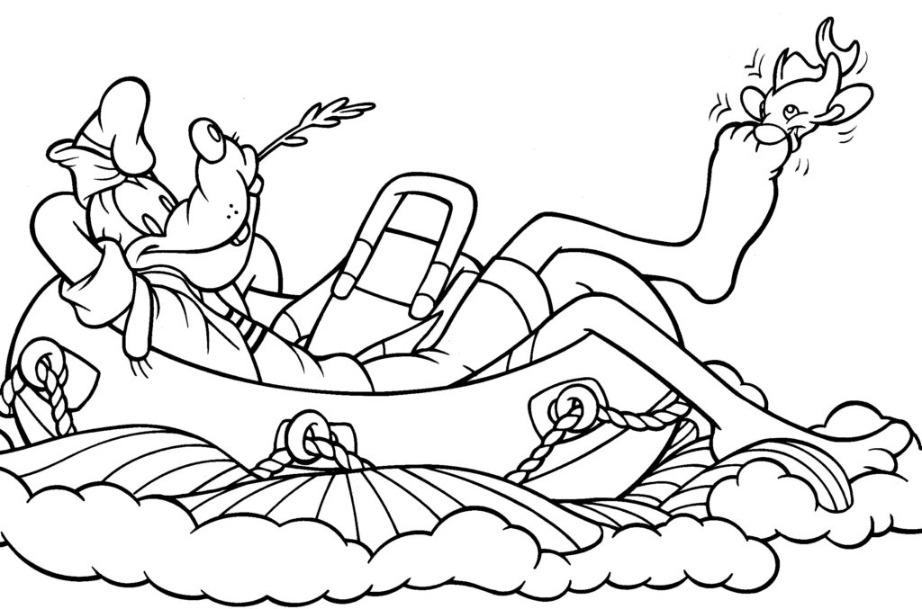 Disney Coloring Pages - Goofy Water Park