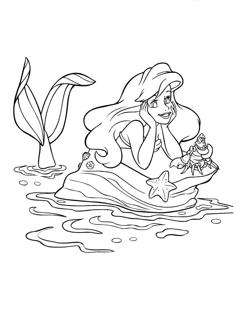 Disney Coloring Pages - Little Mermaid