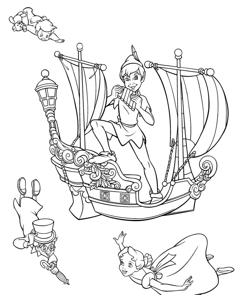 Disney Coloring Pages - Peter Pan