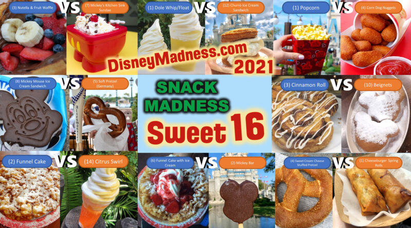 DisneyMadness.com Snack Madness Sweet 16 Voting