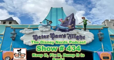 Hello and welcome back to the show.  This week we bring back a popular show segment, Keep It, Fix It, Dump It.  Each host will be given three items in the parks to then decide which they would keep, fix or dump.  These shows are always a great mental exercise and are fun to boot.  Thanks for listening and please email the show with any questions or comments