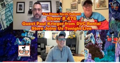 Show # 476 Guest Paul Krieger from DVC Rental Store Joins Us Tonight Live