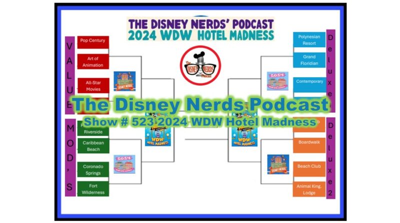 Show # 523 2024 The Disney Nerds WDW Hotel Madness